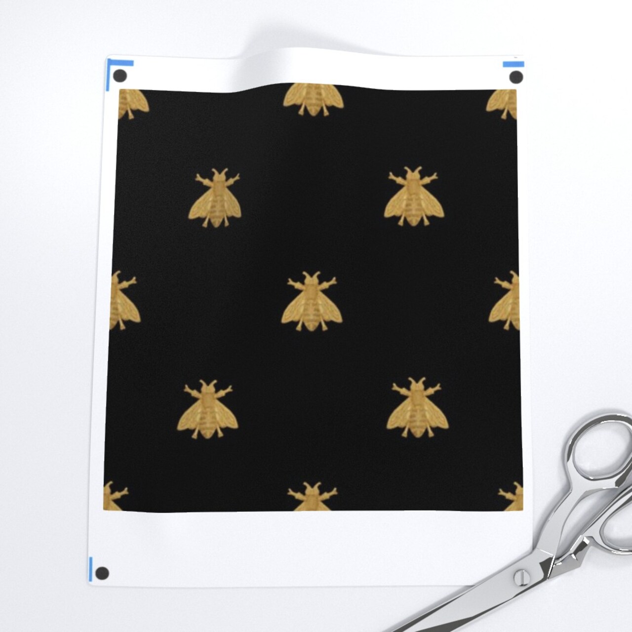 Napoleonic Bees French Gold Black Honeybee Antique Custom Removable Wallpaper by Spoonflower Peel & Stick Wallpaper 2FT Wide
